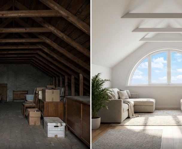 Ouverture dans la charpente Ouverture dans la charpente